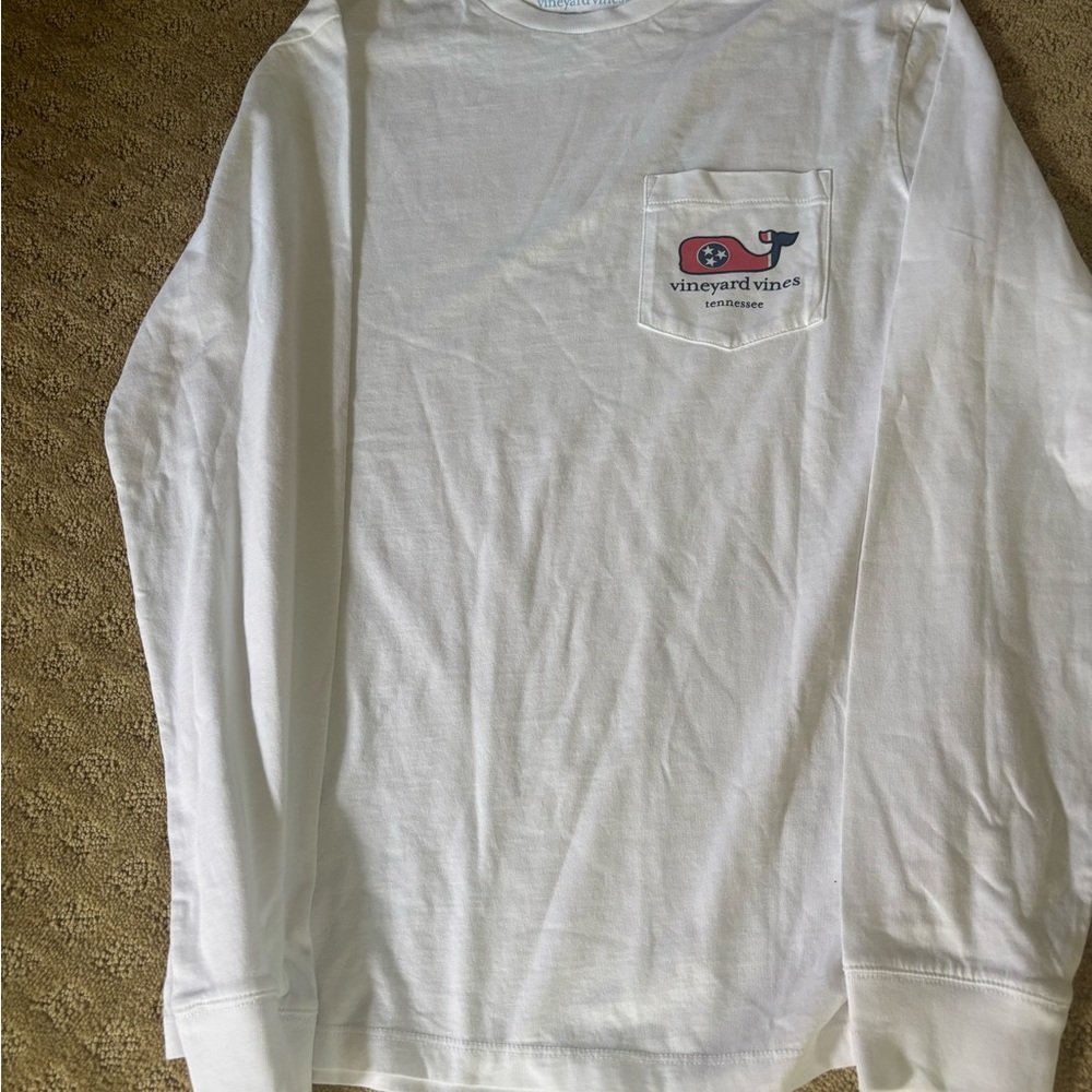 Vineyard Vines White Long Sleeve Tee